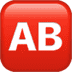 🆎 AB button (blood type) display on Apple