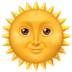 🌞 sun with face display on Apple