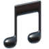 🎵 musical note display on Apple