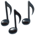 🎶 musical notes display on Apple