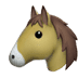 🐴 horse face display on Apple