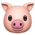 🐷 pig face display on Apple