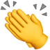 👏 clapping hands display on Apple