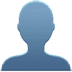 👤 bust in silhouette display on Apple