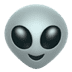 👽 alien display on Apple