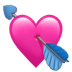 💘 heart with arrow display on Apple