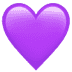 💜 purple heart display on Apple