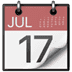 📆 tear-off calendar display on Apple