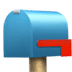 📪 closed mailbox with lowered flag display on Apple