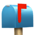 📫 closed mailbox with raised flag display on Apple