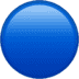 🔵 blue circle display on Apple