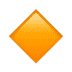 🔸 small orange diamond display on Apple