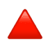 🔺 red triangle pointed up display on Apple