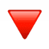 🔻 red triangle pointed down display on Apple