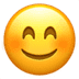 😊 smiling face with smiling eyes display on Apple