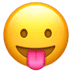 😛 face with tongue display on Apple