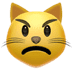 😾 pouting cat display on Apple