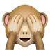 🙈 see-no-evil monkey display on Apple