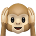 🙉 hear-no-evil monkey display on Apple