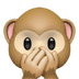 🙊 speak-no-evil monkey display on Apple