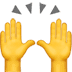 🙌 raising hands display on Apple