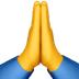 🙏 folded hands display on Apple