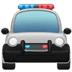 🚔 oncoming police car display on Apple