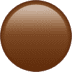 🟤 brown circle display on Apple