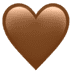 🤎 brown heart display on Apple