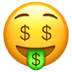 🤑 money-mouth face display on Apple