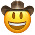 🤠 cowboy hat face display on Apple