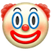 🤡 clown face display on Apple