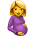 🤰 pregnant woman display on Apple