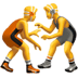 🤼 people wrestling display on Apple