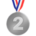 🥈 2nd place medal display on Apple