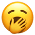 🥱 yawning face display on Apple