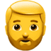 🧔 person: beard display on Apple