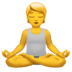 🧘 person in lotus position display on Apple