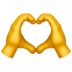 🫶 heart hands display on Apple