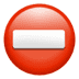 ⛔ no entry display on Apple