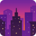 🌆 cityscape at dusk display on Facebook