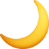 🌙 crescent moon display on Facebook