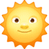 🌞 sun with face display on Facebook