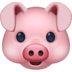 🐷 pig face display on Facebook