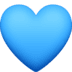 💙 blue heart display on Facebook