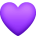 💜 purple heart display on Facebook