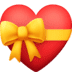 💝 heart with ribbon display on Facebook