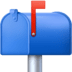 📫 closed mailbox with raised flag display on Facebook