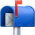 📬 open mailbox with raised flag display on Facebook