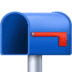 📭 open mailbox with lowered flag display on Facebook